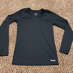 Unisex Reebok Dry Wick black long sleeve Performance top